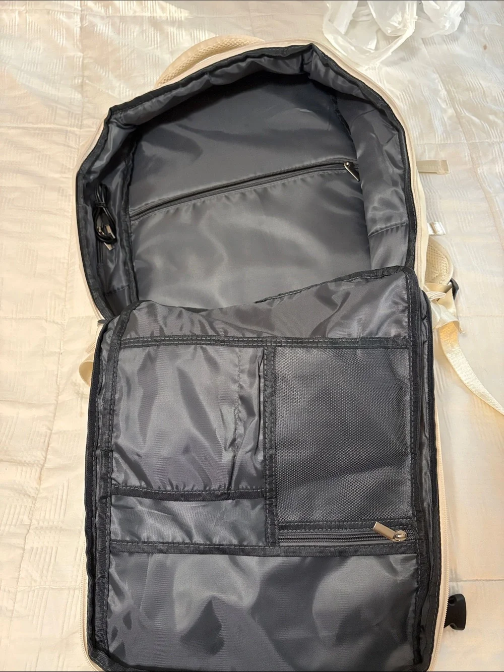 Cream Lightweight travel Backpack